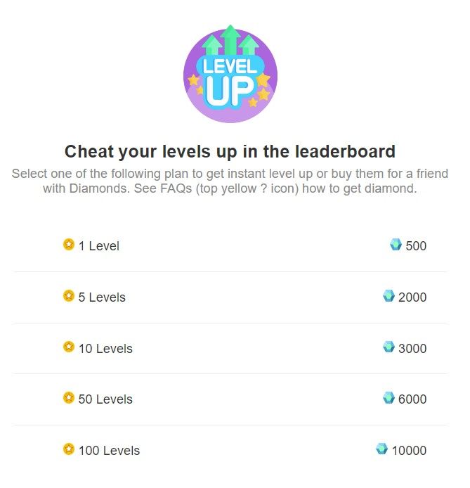 Level Up with Diamonds