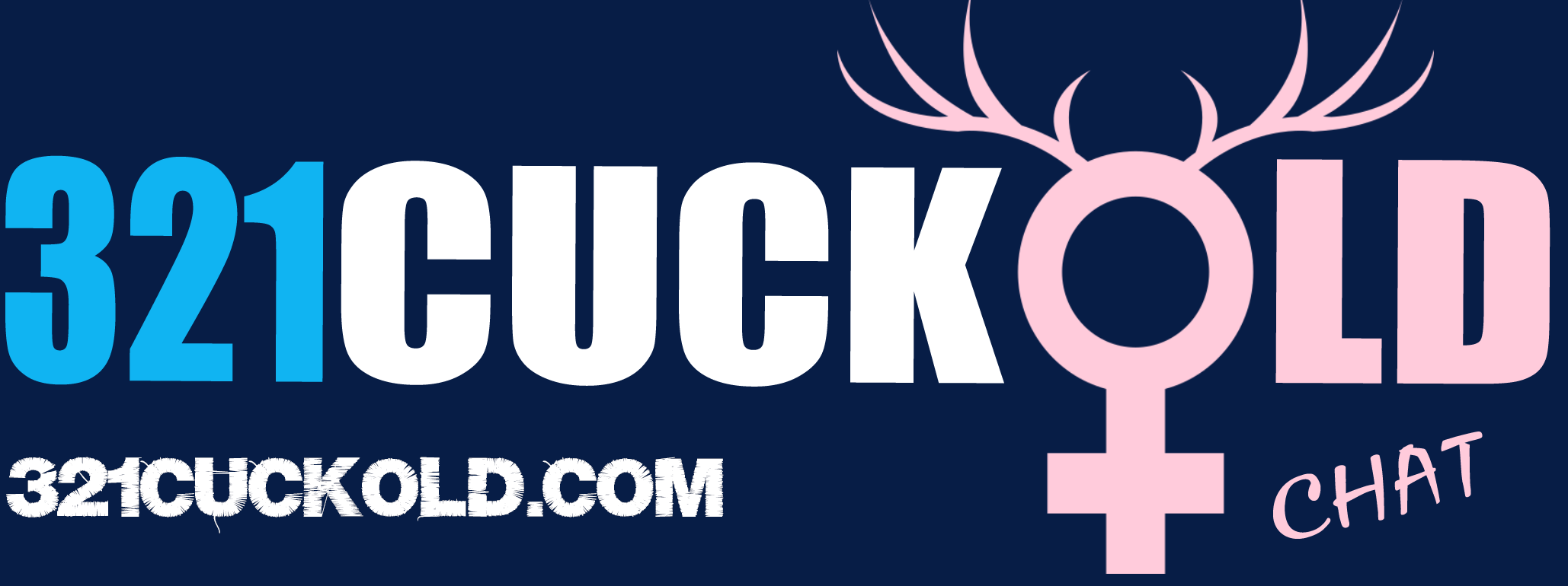 321cuckold logo blue background